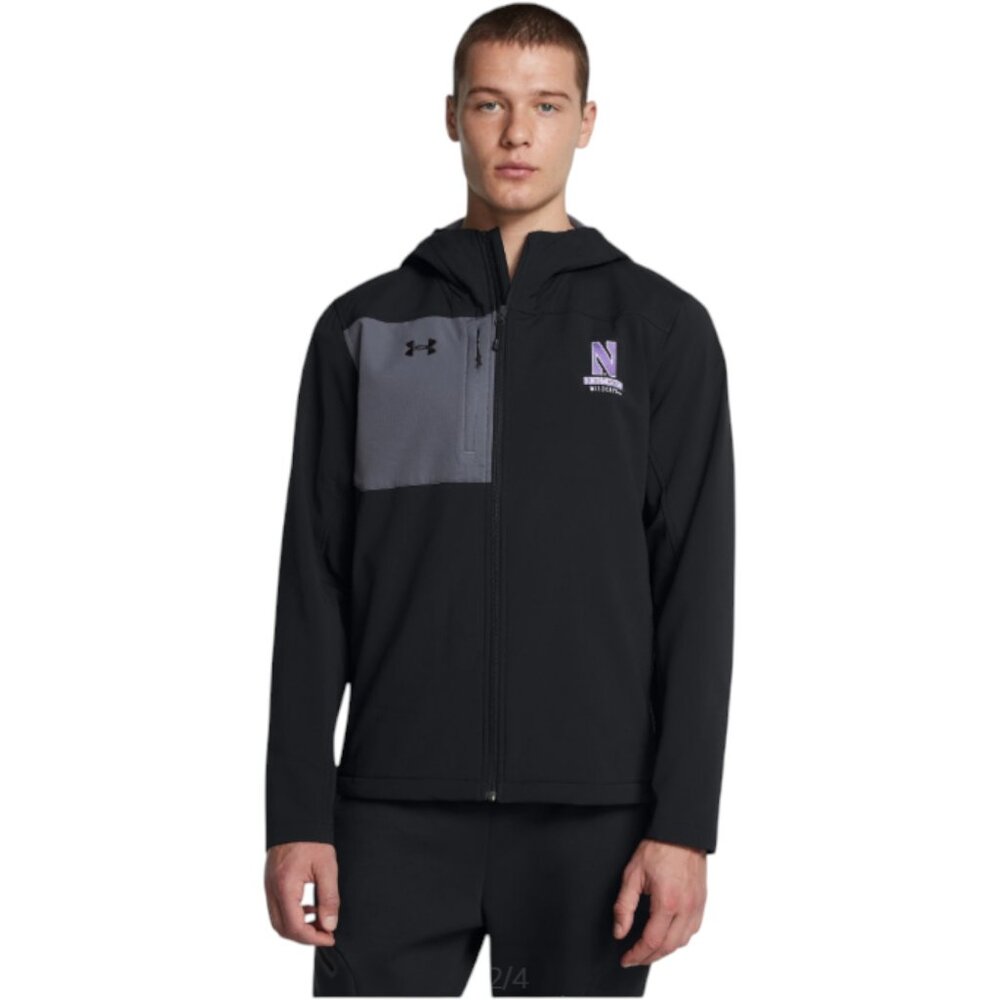 Northwestern Wildcats Under Armour Storm Zip Soft Shell Jacket Men's Size L NWT